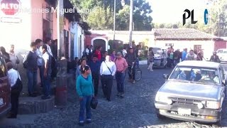 Extorsiones causan paro de buses en Antigua Guatemala [upl. by Anertak334]