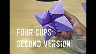 how to make paper four cups 2nd version [upl. by Isaacs835]