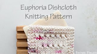 Knit Your Very Own Eyelet Dish Cloth FREE Knitting Pattern [upl. by Atsev748]