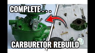 Marvel Schebler Complete Carburetor Rebuild [upl. by Aelahc817]