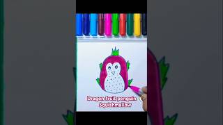 Dragonfruit penguin Squishmallow Drawing squishmallows plushshorts shorts artdrawsocute [upl. by Iluj]