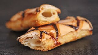 Italian Puff Pastry Glazed Sfogliatine  How Tasty Channel [upl. by Artima]