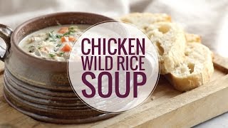 Crockpot Chicken Wild Rice Soup [upl. by Nirual]