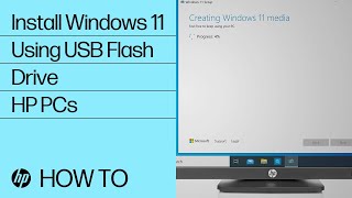 How to Install Windows 11 Using a USB Flash Drive  HP Computers  HP Support [upl. by Vanderhoek]