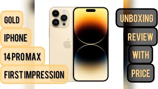 iphone 14 pro max Gold unboxingNew amp Hidden Features iphone14promax goldcolor 14promaxreview [upl. by Dier]