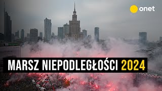 Marsz Niepodległości 2024 Relacja  NA ŻYWO [upl. by Menashem]