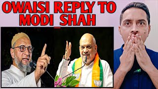 Asaduddin Owaisi vs mahayuti  Owaisi latest speech  Reaction With Shadab  EP64 [upl. by Sirroned]