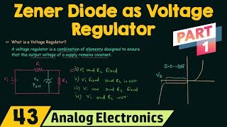 Zener Diode as Voltage Regulator Part 1 [upl. by Nanor]