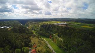 Flug über Pottenstein in der Fränkischen Schweiz [upl. by Strickler47]