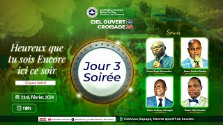 CIEUX OUVERTS RCCG COTONOU 2024  JOUR 3 SOIR [upl. by Eikcuhc174]