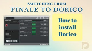 Installing Dorico crossgrade from Finale [upl. by Nehcterg720]