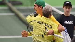 Highlights Lukas Rosol CZE v Thanasi Kokkinakis AUS [upl. by Lawlor500]