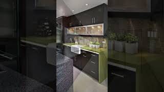 small space modular kitchen designs modulardesign subscribe [upl. by Eitsym]