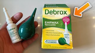 Debrox Earwax Removal Kit Drops and Ear Syringe Bulb  User Review [upl. by Allenad]