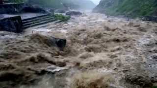 kedarnath Disaster bridge on 16062013 at 630pm [upl. by Akirea]