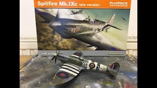 Eduard Spifire MkIXc Late Version in 148 Full Build and Reveal [upl. by Jurkoic]