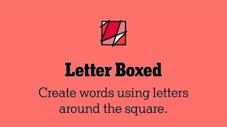 Todays LETTER BOXED Puzzle 2WORDS GENIUS SOLUTION NYT Letter Boxed Answers Today October 12th 2024 [upl. by Hatfield727]