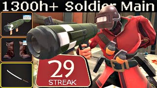 The Ultimate Airstriker🔸1300h Soldier Main Experience TF2 Gameplay [upl. by Lothaire941]