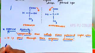 11 Stereochemical aspects Chiral carbon and enantiomers stereochemical aspects of SN1 and SN2 rxn [upl. by Aitselec]