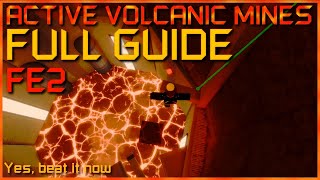 ACTIVE VOLCANIC MINES FULL GUIDE  Flood Escape 2 [upl. by Medovich]