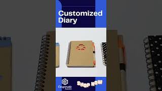 Stylish Customized Diary for Corporate Gifts  Personalized Office Essentials by Corporate Souvenirs [upl. by Haelam276]