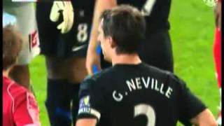 Gary Neville Red Card v Barnsley [upl. by Notak986]