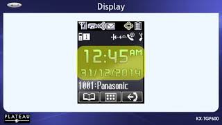 Panasonic Cordless Phone Display and Menu Buttons [upl. by Linetta909]