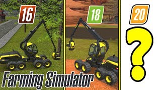 FORESTRY COMPARISON  Fs16 vs Fs18 vs Fs20  Farming Simulator [upl. by Ohcamac]