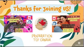 Preparation TCF Canada Comprehension Ecrite tcf tcfquebec tef comprehensionorale [upl. by Anirec878]