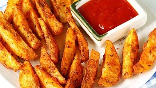 Potato wedges recipe with Indian spices tasty potato wedges recipe [upl. by Melissa]