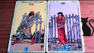 Combinaciones tarot con el SIETE de ESPADAS  ARCANOS MENORES DE ESPADAS Por TARA [upl. by Sabu]