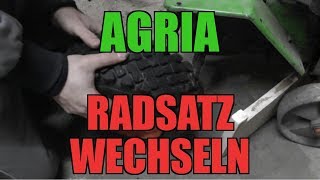 Radsatz bei Agria 400 wechseln [upl. by Erdeid]