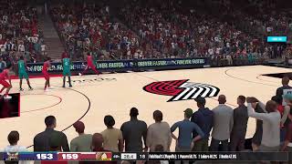 All Time Portland Trail Blazers vs All Time Charlotte Hornets NBA 2K24 GOAT Tournament [upl. by Annovy]