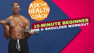 10Minute Beginner Arm amp Shoulder Workout  Quick Home Routine for Toned Arms [upl. by Pris213]