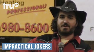 Impractical Jokers  Rodeo Champ Dragged Through The Mud Punishment  truTV [upl. by Obara]