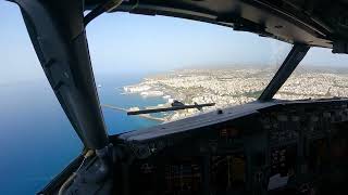 4K  Boeing 737800 Landing in Heraklion on Runway 09 [upl. by Akirej52]