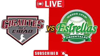 Gigantes del Cibao vs Estrellas Orientalespartido en vivo LigaDominicana de Béisbol Profesional 2024 [upl. by Teyugn236]