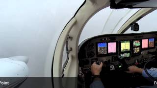 Cessna 340 ILS Approach KADS [upl. by Cathy617]