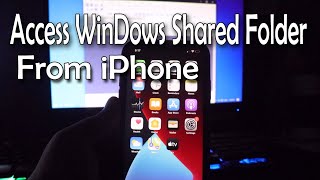 How To Access Shared Windows Folders amp Files From iPhone [upl. by Airdnas]