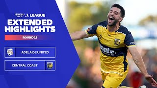 Adelaide United v Central Coast  Extended Highlights  Isuzu UTE ALeague 202324  Round 15 [upl. by Purity]