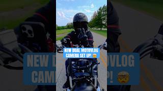 How To Use a Dual MotoVlog Camera Setup When Riding 📷 shorts motovlog biker motorcycle [upl. by Elohcin122]