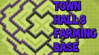 Epic Town Hall 8 Farming Base Clash Of Clans Speed Build HD [upl. by Attennhoj595]