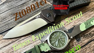 Timex Expedition scout Strapsco Band Swap and A walk around the Zero Tolerance 0801CF [upl. by Slayton]