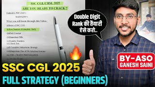 SSC CGL 2025 STRATEGY  12 MONTHS STRATEGY TO CRACK SSC CGL 🔥 ssccgl cgl2025 [upl. by Neelak]