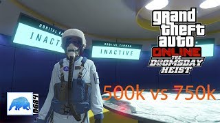 GTA 5 Online DoomsDay Heist Orbital Cannon 500k vs 750k Comparison [upl. by Ennairam]