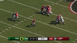 Oregon vs Georgia  Passing Touchdown H2H [upl. by Bloxberg]