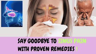 Say Goodbye to Sinus Pain with Proven Remedies [upl. by Sam]