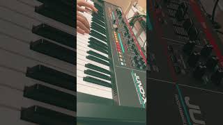 Only synth Four layers one drum synth rolandjuno music roland synthesizer junox [upl. by February]