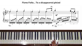 Takashi Yoshimatsu Piano Folio To a disappeared pleiad Piano Tutorial [upl. by Vanhook]