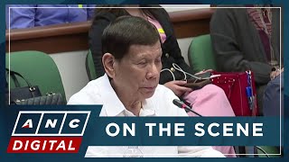 WATCH ExPresident Rodrigo Duterte issues opening statement at Senate drug war probe  ANC [upl. by Aenaj]